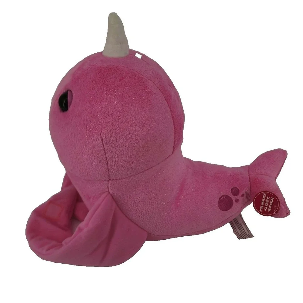 WowWee Plush Toy Kids Unisex Pink Fingerlings Narwhal‎ 3690 Interactive Glitter